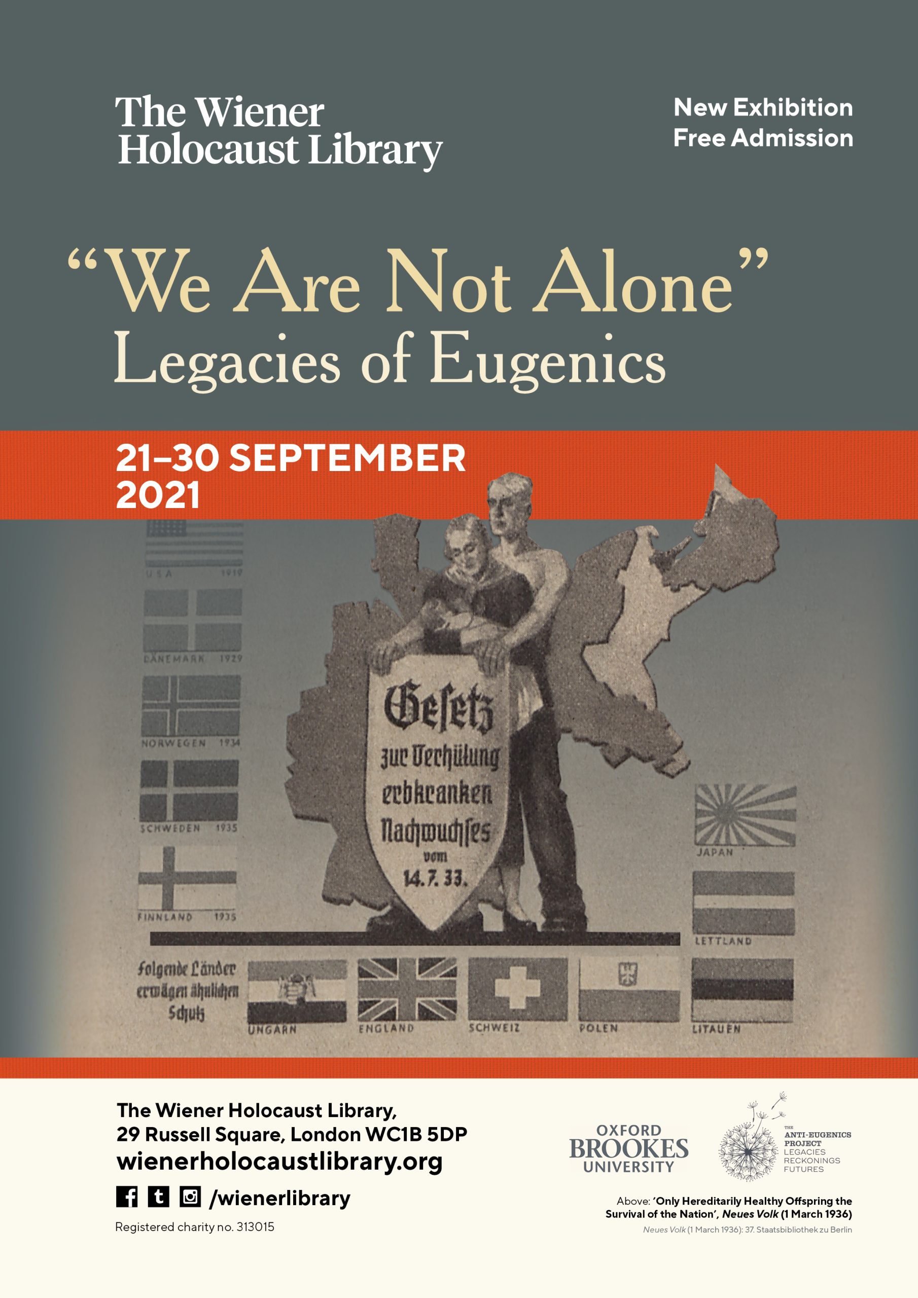 We Are Not Alone exhibition poster