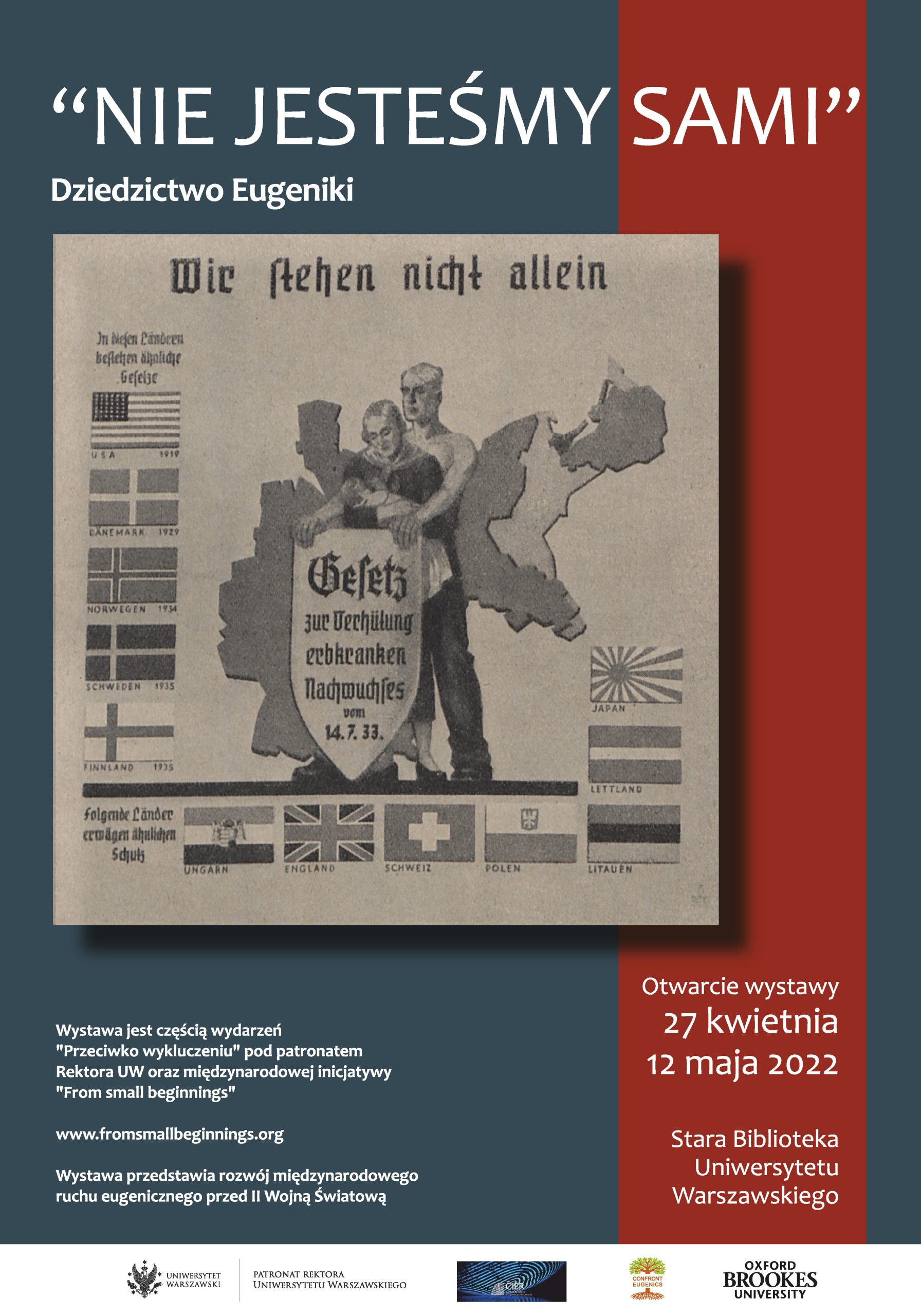 We Are Not Alone exhibition poster