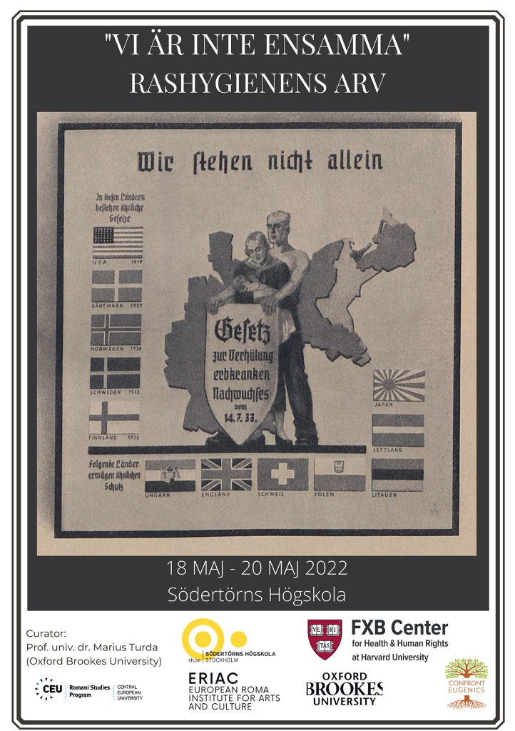 Swedish exhibition poster for 'We are not Alone'