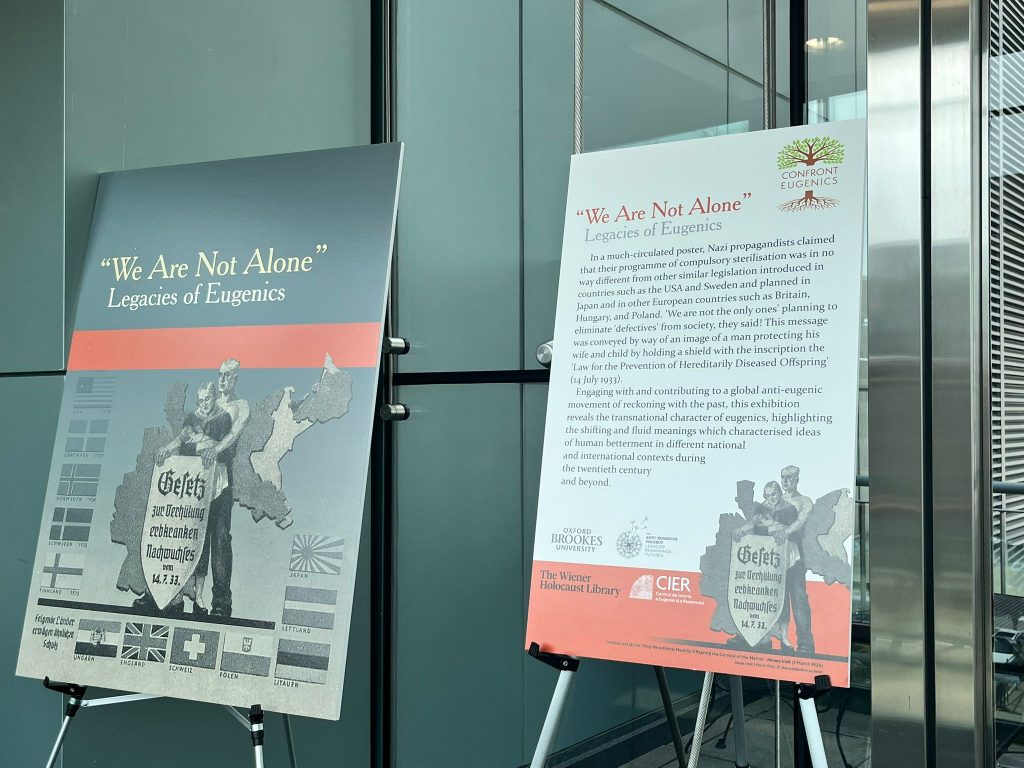 Panels from the 'We are not Alone' exhibition at Harvard University's FXB Center for Health and Human Rights
