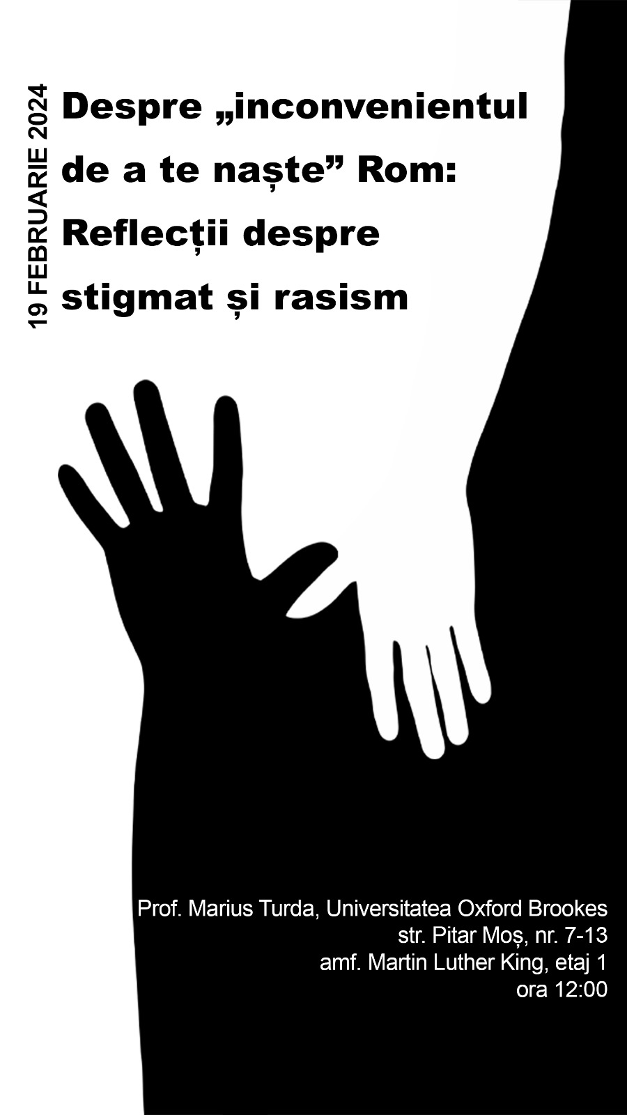 Poster for lecture 'On Stigma and Racism'