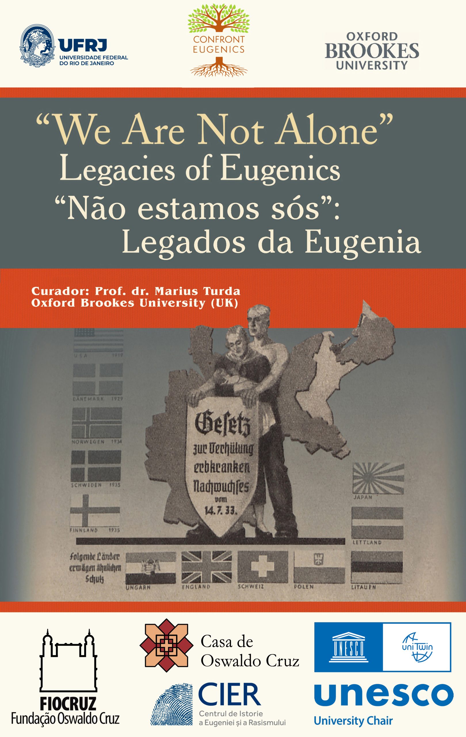 We Are Not Alone poster for Brazil exhibition